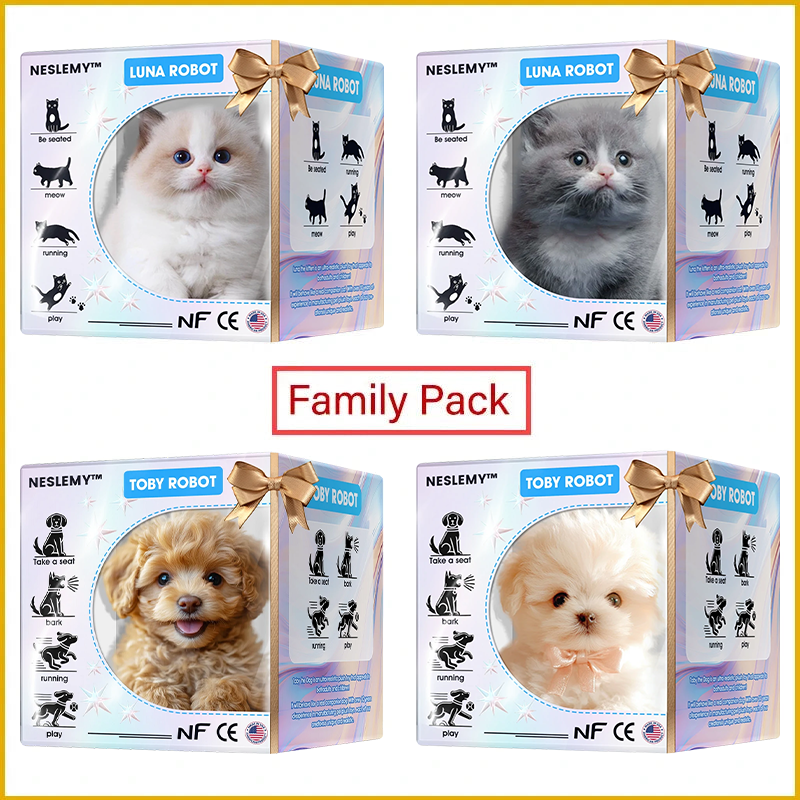 【Neslemy™ Official Store】LUNA the Robot Cat 😺 & TOBY the Robot Dog 🐶 – The Perfect Pet Duo for Kids & Families – Last Chance for Discount!