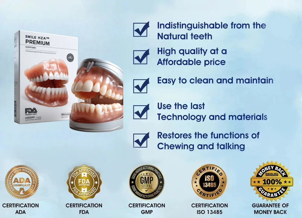 HZA™ --🦷Advanced Customized Full Denture Set🦷 (⏰Limited time discount last 30 minutes⏰)